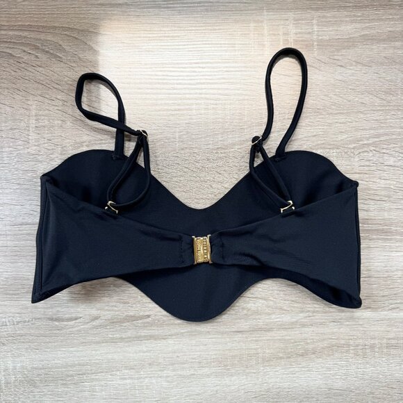 New Bahia Maria Wave Bikini Top Swim in Black Size XS - Picture 4 of 7